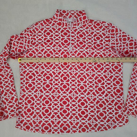 ICIKULS Women’s Polo Mesh Long Sleeve Top XXL 1/4 Zip Golf Tennis UPF50 Resort - Picture 2 of 7